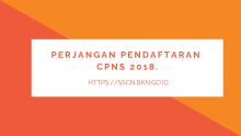 perpanjangan pendaftaran cpns tulungagung 2018