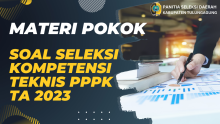 Image Materi Pokok Soal Seleksi Kompetensi Teknis PPPK TA 2023