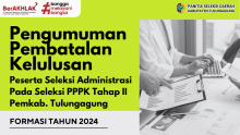 PEMBATALAN KELULUSAN PPPK 2024 
