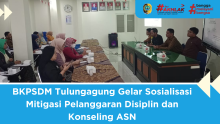 BKPSDM Tulungagung Gelar Sosialisasi Mitigasi Pelanggaran Disiplin dan Konseling ASN